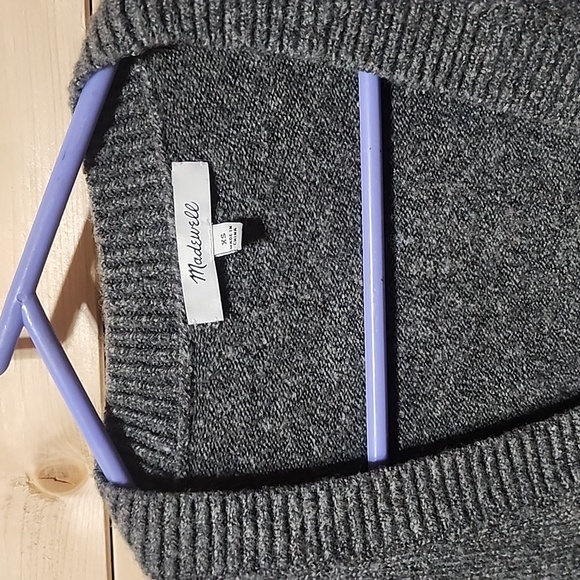 Madewell Cardigan Sweater Size Extra Small front deep pockets Wool Blend - Picture 2 of 4